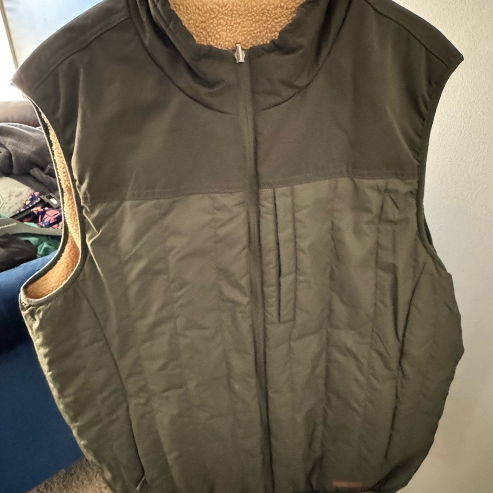 Quilted Olive Green Vest